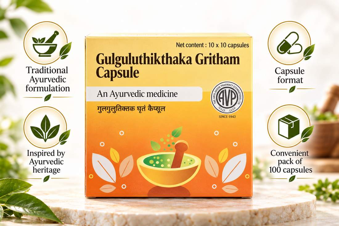 AVP Guguluthikthaka Gritham Capsule 100 Nos
