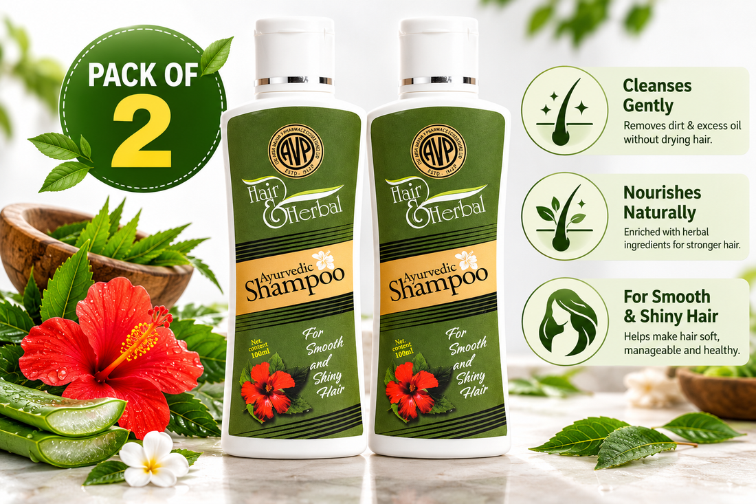 AVP Hair & Herbal Shampoo 100 ML pack of 2