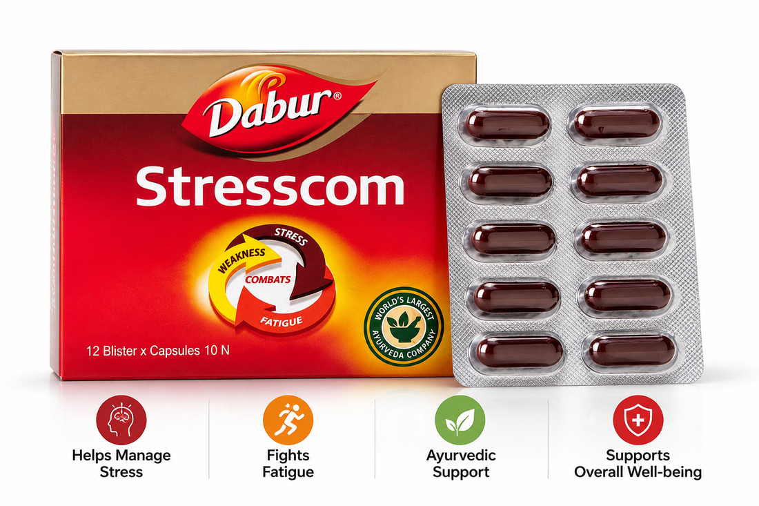 Stresscom Capsule for Stress, Anxiety and Tiredness