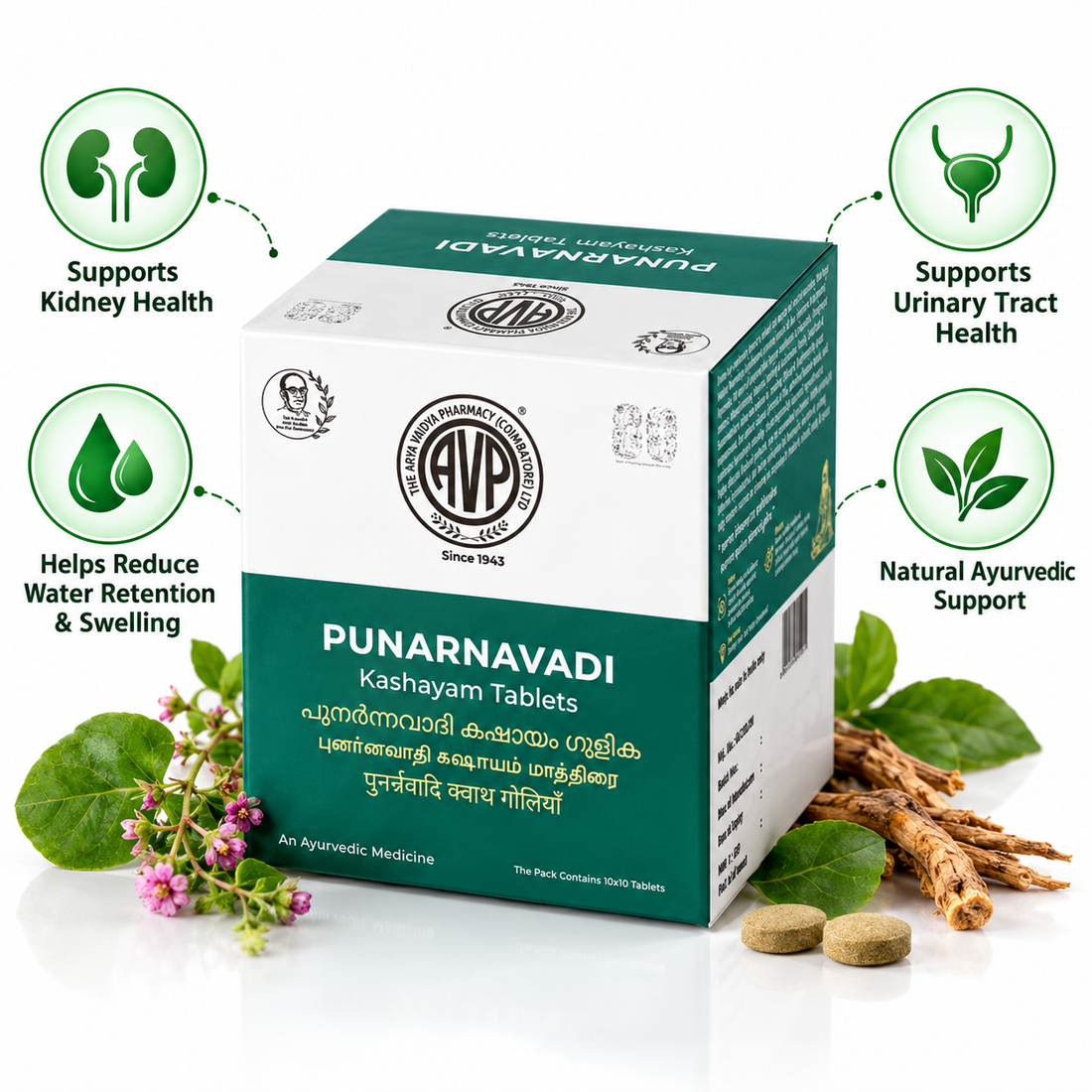 AVP Punarnavadi Kashayam 100 Tablet
