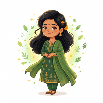 Illustration of a woman surrounded by natural leaves and wellness elements, representing blood purification and Ayurvedic wellness | Ayurvedic products from BodyStop
