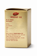 Dabur Jaimangal Ras With Gold packaging back view showing manufacturing details, license number, and company contact information | BodyStop