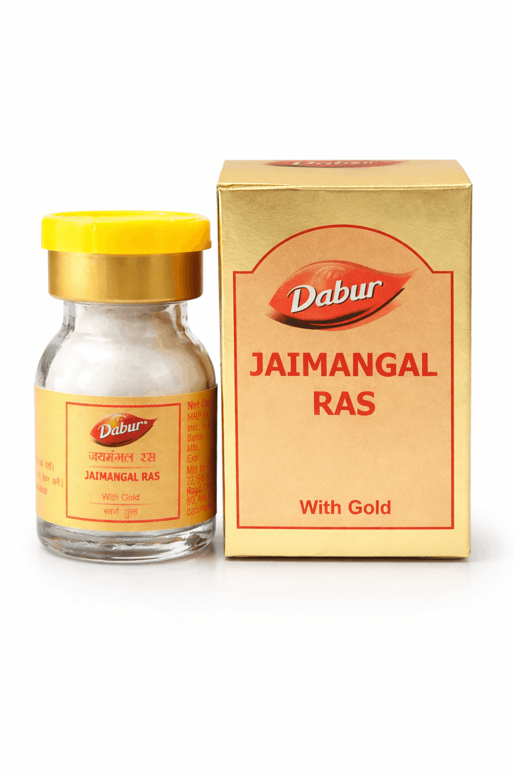 Dabur Jaimangal Ras With Gold bottle and outer packaging box | BodyStop