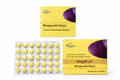 Dhootapapeshwar beej pushti ras tablets packaging showing the product box, product information booklet, and a blister pack containing yellow tablets | BodyStop
