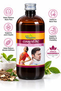 Dhootapapeshwar Dashamoolarishta promotional banner highlighting the power of Dashamoola for a healthier you, featuring benefits such as helping relieve back pain, supporting joint health, helping reduce muscle stiffness, being useful in neck pain, and supporting mobility and flexibility, displayed alongside Dashamoola roots, leaves, a mortar and pestle, and the medicine bottle | BodyStop