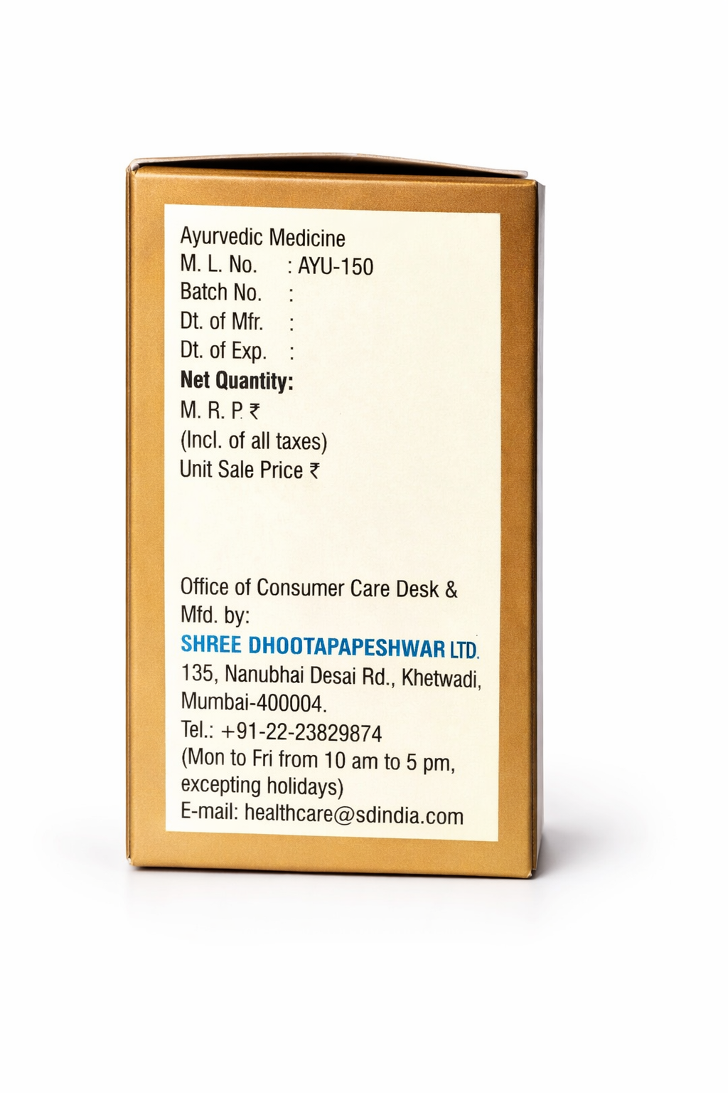 Dhootapapeshwar Vasant Kusumakar Ras 60 TAB.