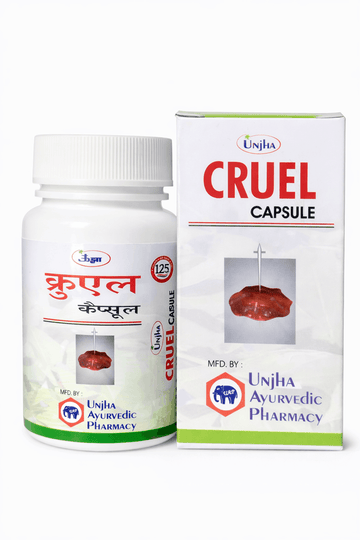 Unjha Cruel Capsule bottle and outer packaging box manufactured | BodyStop
